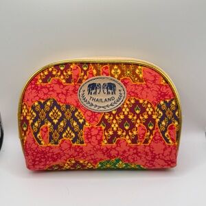 Thailand Colorful Elephant Print Pouch